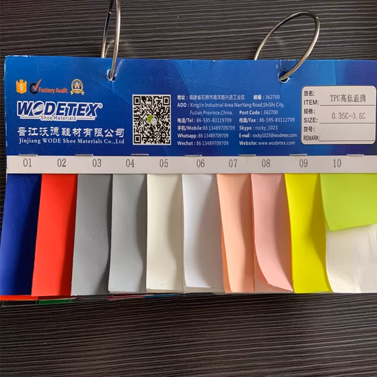 Film haute et basse température et film TPU pour tige de chaussure