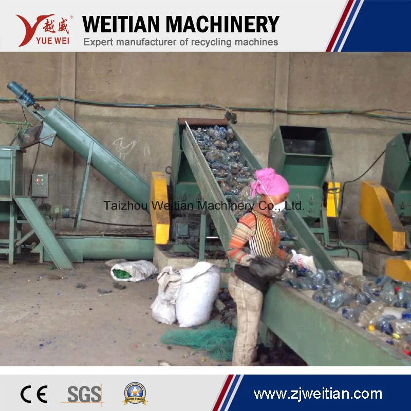 Waste Plastic Pet Bottle Flake/Drum/Pallet/PP/HDPE/LDPE/Rubber/Lump/PVC Pipe/PE Film/Jumbo Woven Bags/Garbage Crushing Crusher Recycling Plant Washing Machine