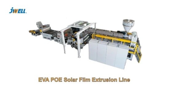 Application de verre de machine d'extrusion de machines en plastique de film solaire de Jwell EVA Poe