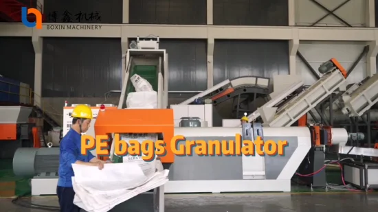 Plastique PE/PP/HDPE/LDPE/LLDPE/BOPP Film/sac/sac tissé/non tissé/fibre/usine de granulation/ligne de granulation/recyclage par agglomération/machine de pelletisation compacte